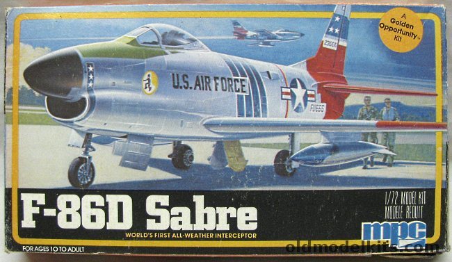 MPC 1/72 F-86D Sabre Dog, 1-4101 plastic model kit